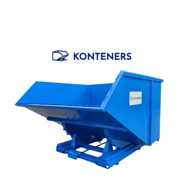 Kontener samowyładowczy KS1500 - dźwignia + zderzak