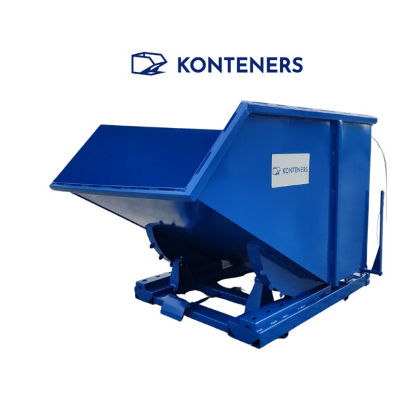Kontener samowyładowczy KS1000 - dźwignia + zderzak