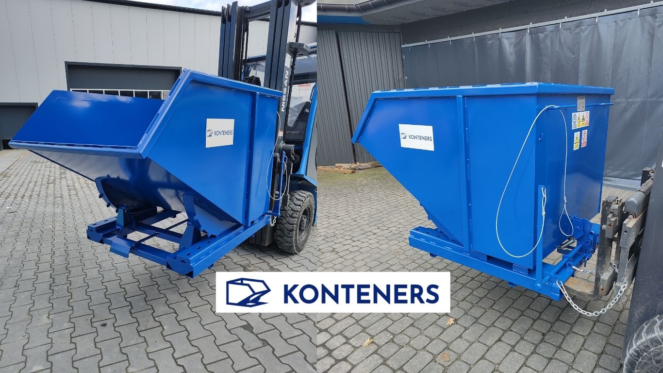 Kontener samowyładowczy KS1000 - dźwignia Kontener samowyładowczy KS1000 - dźwignia