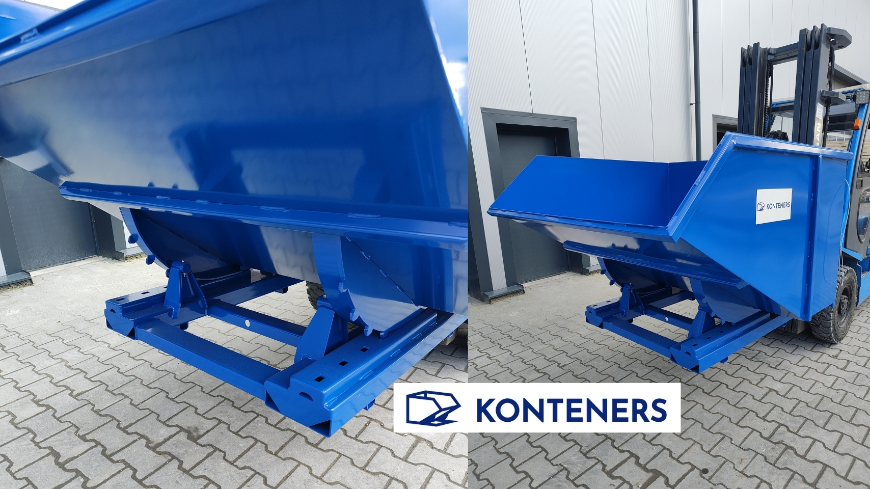 Kontener samowyładowczy KS 1500 - dźwignia Kontener samowyładowczy KS 1500 - dźwignia