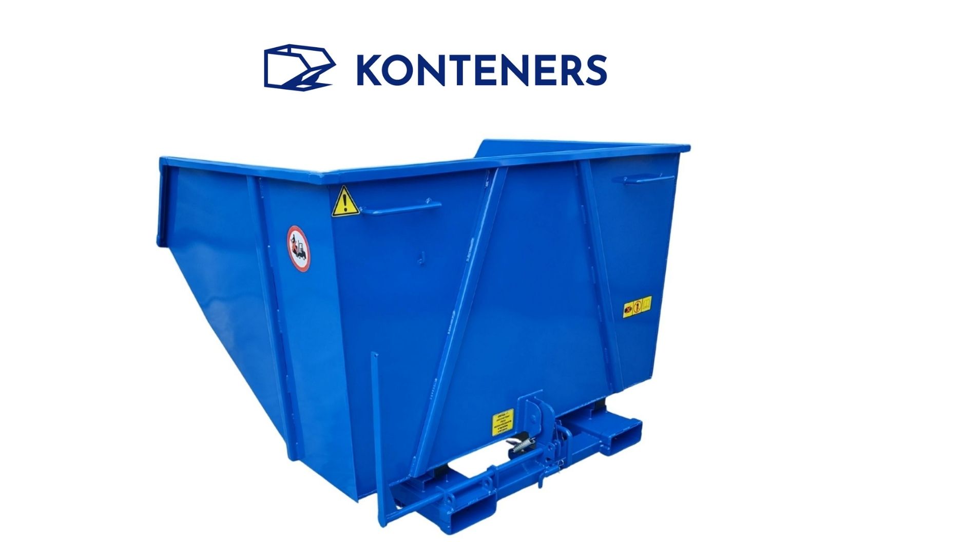 Kontener samowyładowczy K4 1300 - dźwignia + zderzak Kontener samowyładowczy K4 1300 - dźwignia + zderzak