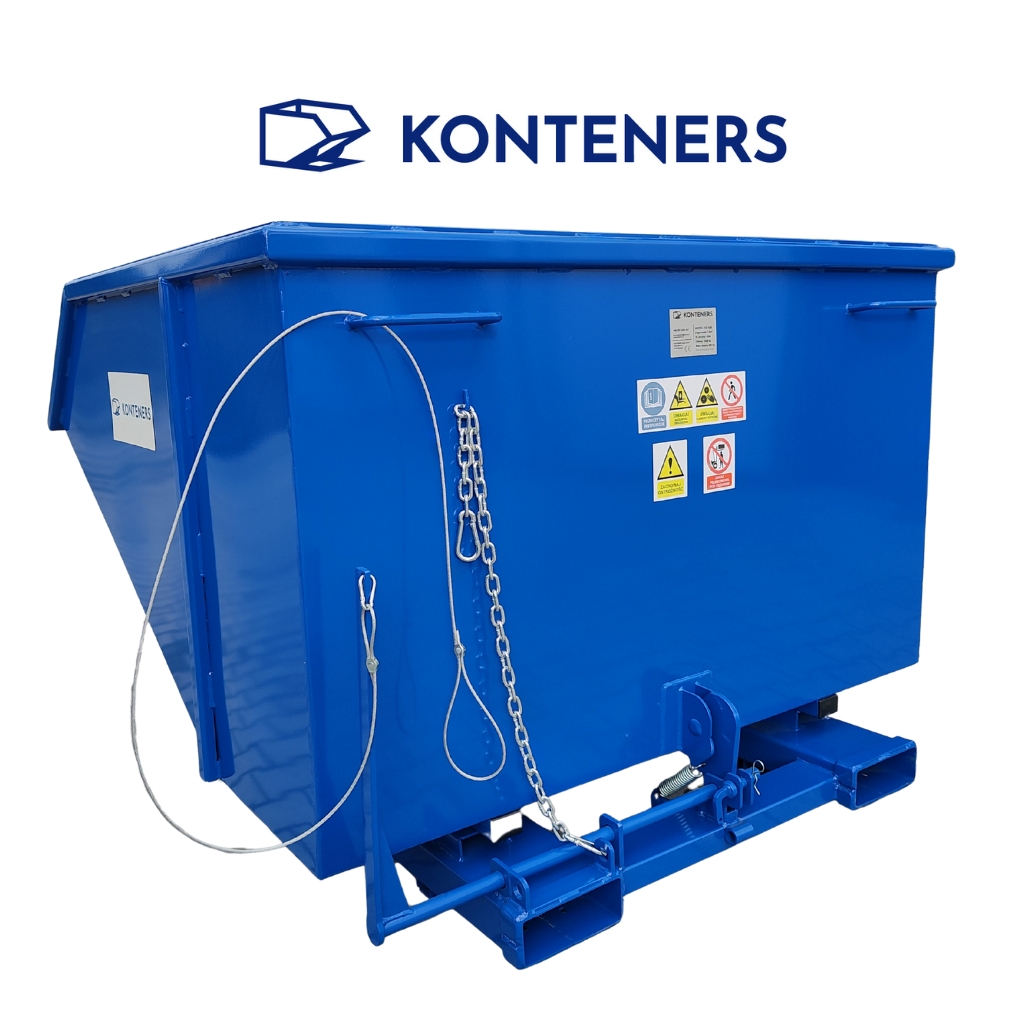 Kontener samowyładowczy KS 1500 - dźwignia Kontener samowyładowczy KS 1500 - dźwignia