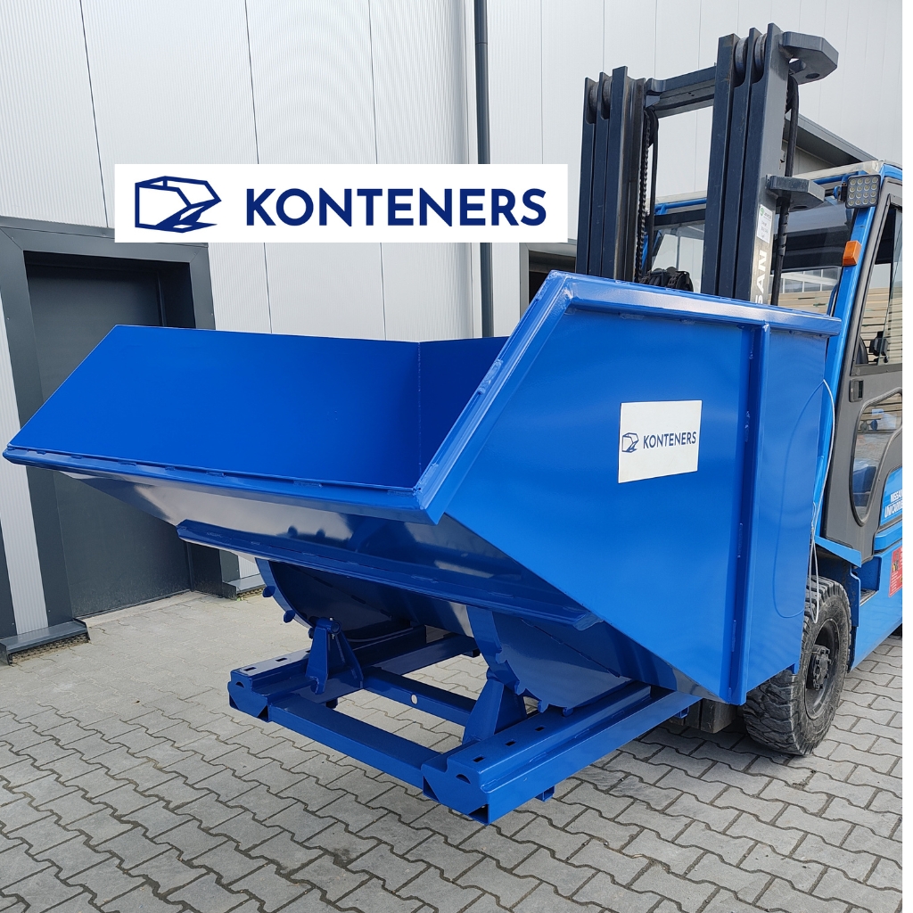 Kontener samowyładowczy KS 1500 - dźwignia Kontener samowyładowczy KS 1500 - dźwignia