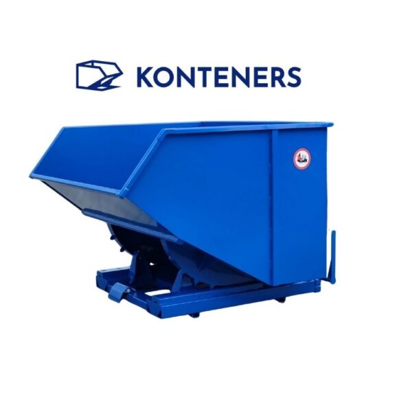 Kontener samowyładowczy K4 1300 - dźwignia + zderzak Kontener samowyładowczy K4 1300 - dźwignia + zderzak